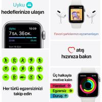 Apple Watch SE 40mm GPS Silver Alüminyum Kasa ve Beyaz Spor Kordon MYDM2TU/A ( Apple Türkiye Garantili )