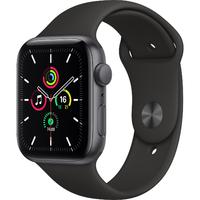 Apple Watch SE 44mm GPS Space Gray Alüminyum Kasa ve Siyah Spor Kordon MYDT2TU/A ( Apple Türkiye Garantili )
